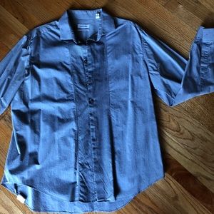 Calvin Klein Gray button down shirt